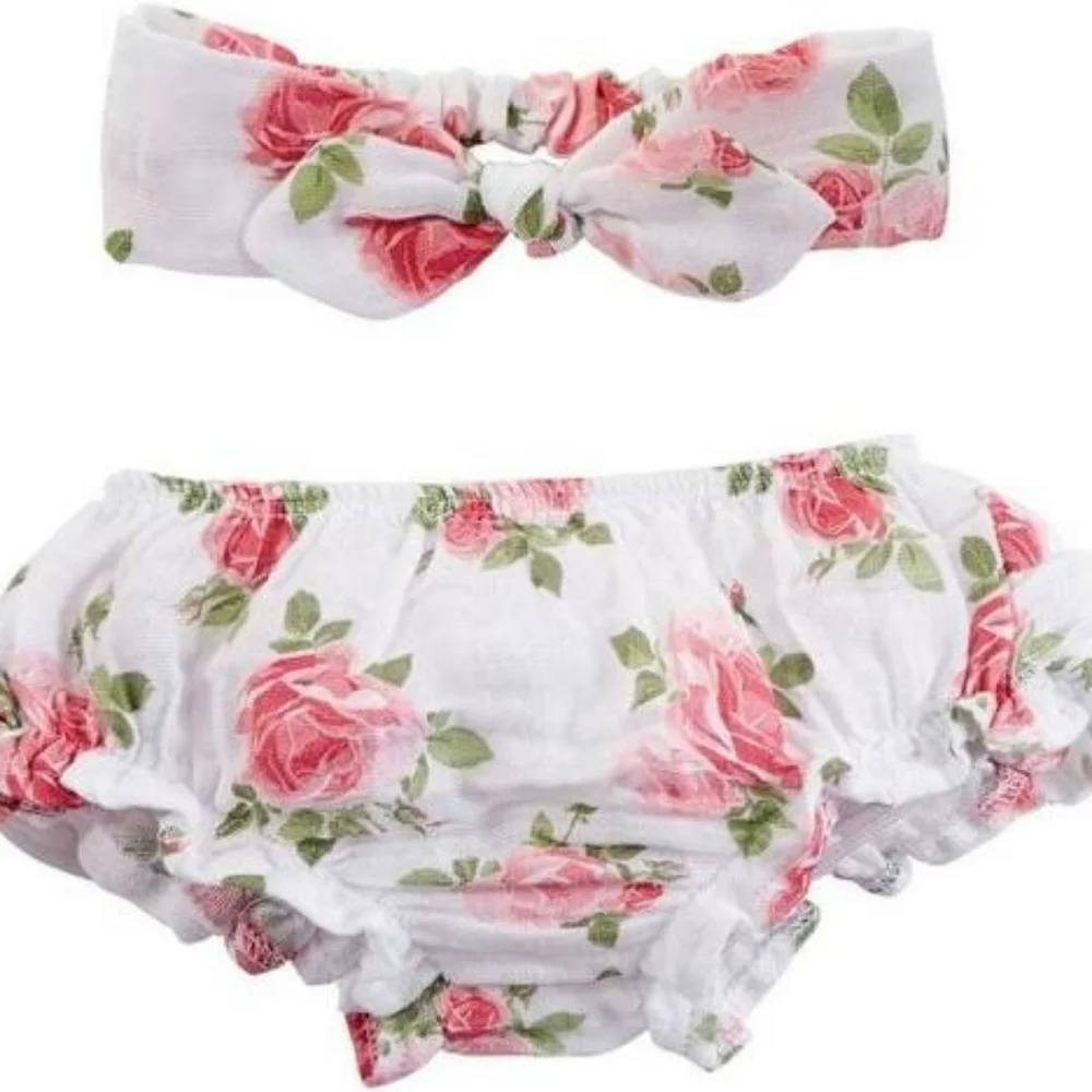 NWT Mud Pie Bloomer & Headband Set